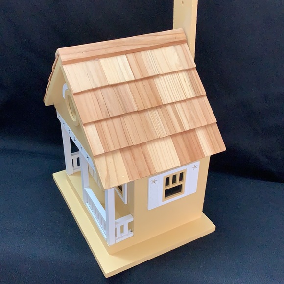 Home Bazaar Vctorian Cottage Yellow Bird House - Picture 15 of 16